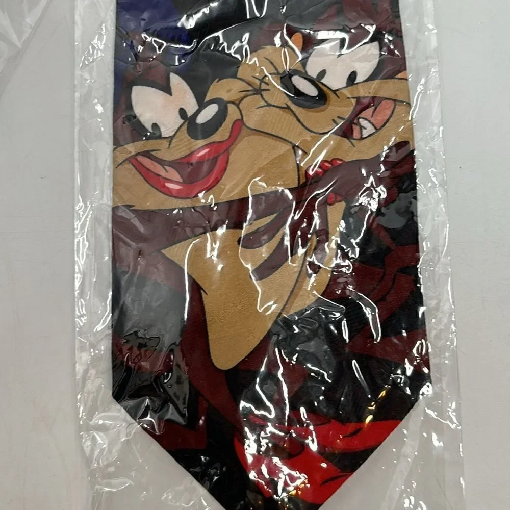 Vintage 1996 Looney Tunes Mania Valentines Tasmanian Devil Taz Neck Tie